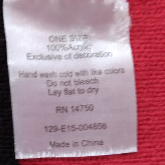 Spiderman Knit Scarf Red Black - Picture 5 of 5